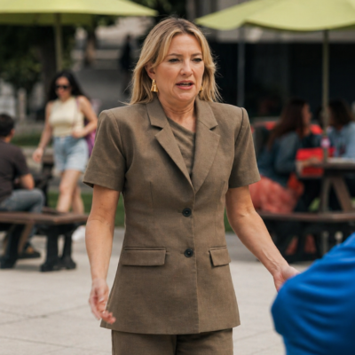 Running Point S02 Kate Hudson Brown Blazer front view