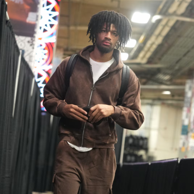 Frost Bank Center Arena 2026 Shaedon Sharpe Jacket front view