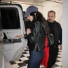 Sushi Restaurant 2026 Kendall Jenner Leather Jacket model style