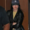 Sushi Restaurant 2026 Kendall Jenner Leather Jacket outfit look