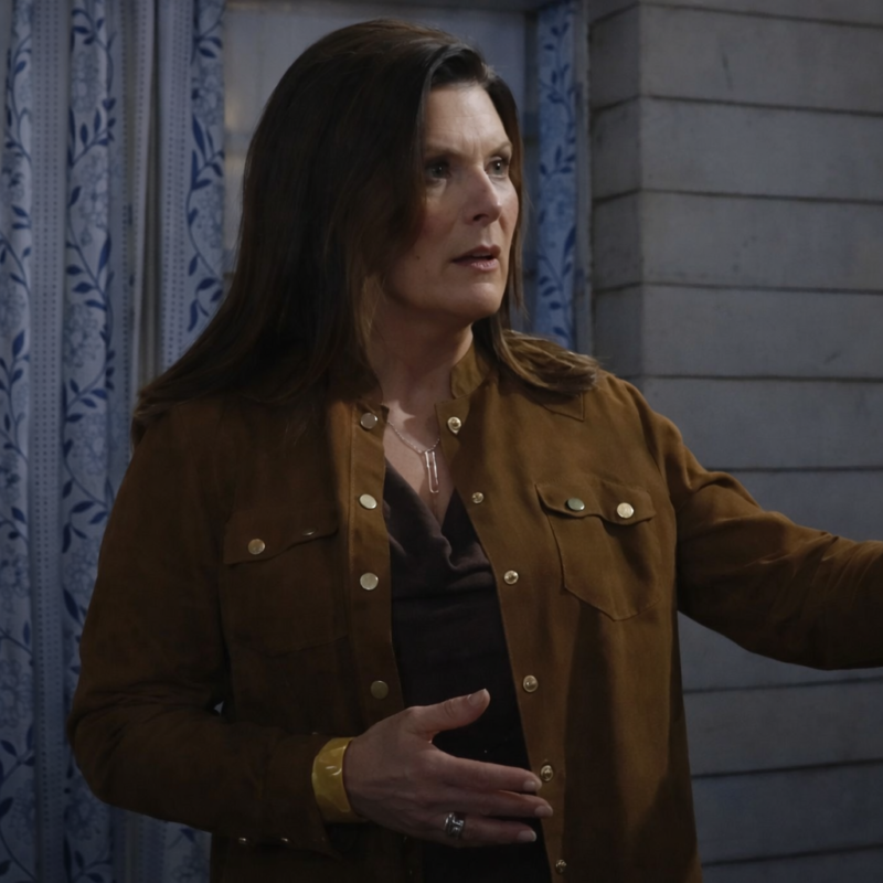 The Bold And The Beautiful Kimberlin Brown Jacket outfit look