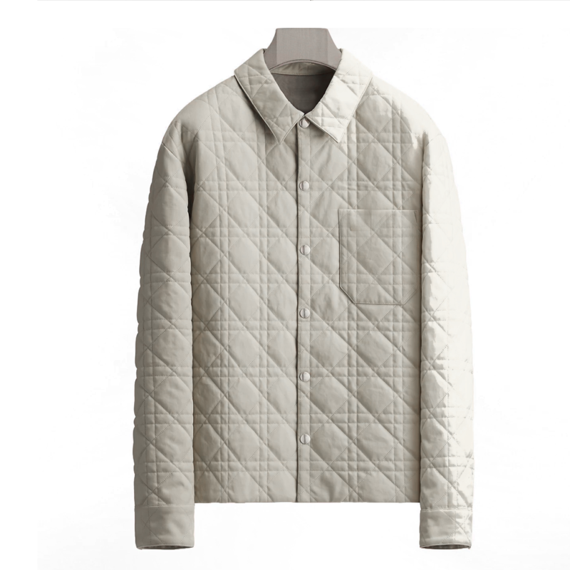 The Drama Robert Pattinson Quilted Jacket model style