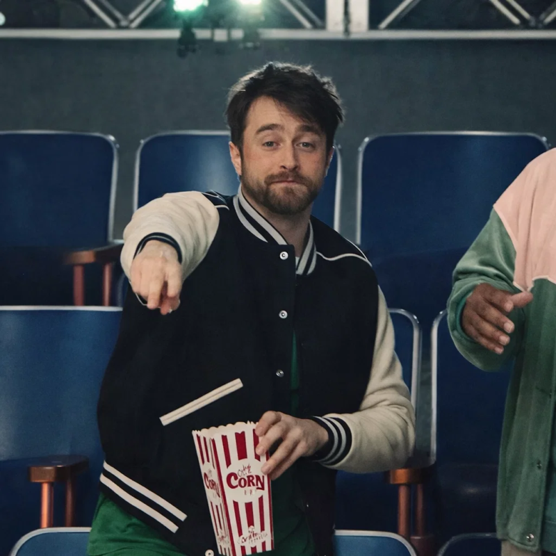 The Fall and Rise of Reggie Dinkins Daniel Radcliffe Jacket street style