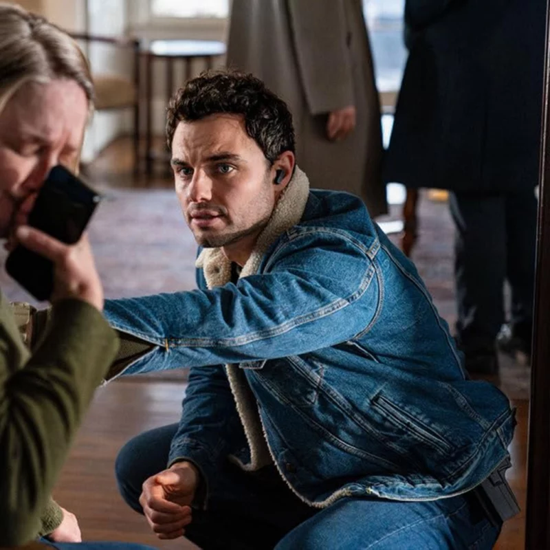 The Hunting Party S02 Josh McKenzie Blue Jacket fashion wear