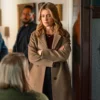 The Hunting Party S02 Melissa Roxburgh Brown Coat front view