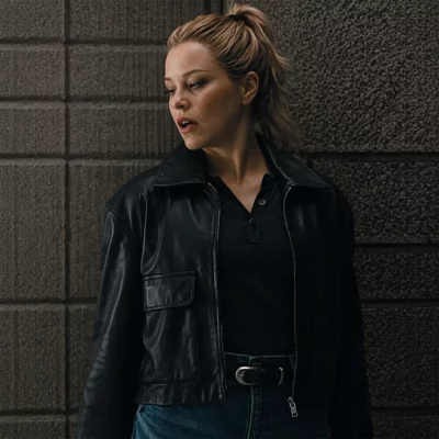 The Miniature Wife Elizabeth Banks Black Jacket front view