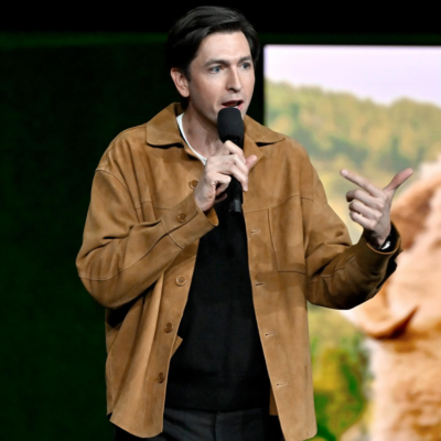 The Sheep Detectives Premiere Nicholas Braun Jacket front view