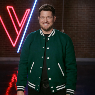 The Voice S29 Michael Buble Green Jacket front view