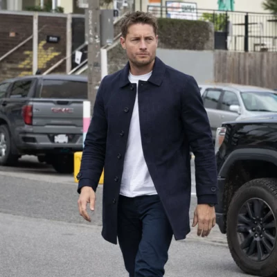 Tracker S03 Justin Hartley Black Coat front view