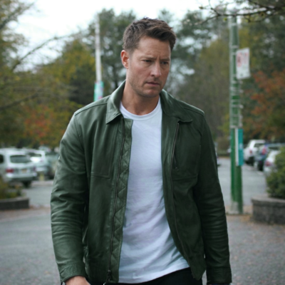 Tracker S03 Justin Hartley Leather Jacket front view