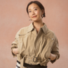XO Kitty S03 Anna Cathcart Beige Jacket front view