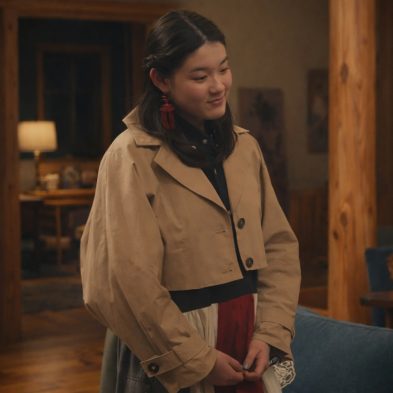 XO, Kitty S03 Lara Jean Covey Cropped Jacket fashion wear