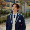 XO, Kitty S03 Min Ho Moon Blue Blazer outfit look