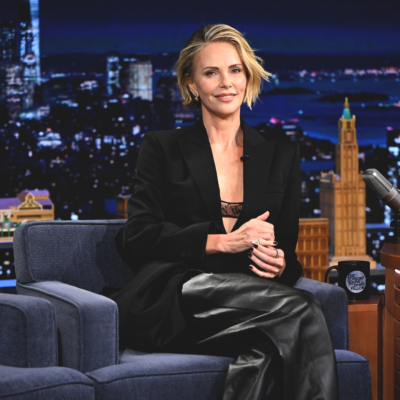 The Tonight Show Starring Jimmy Fallon Charlize Theron Blazer front view