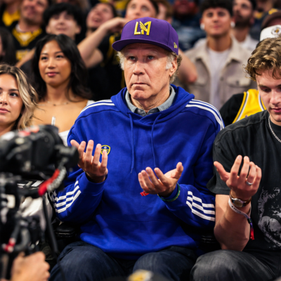 Houston Rockets VS Lakers 2026 Will Ferrell Hoodie front view