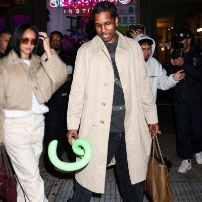 Birthday Celebration 2026 A$AP Rocky Long Coat front view