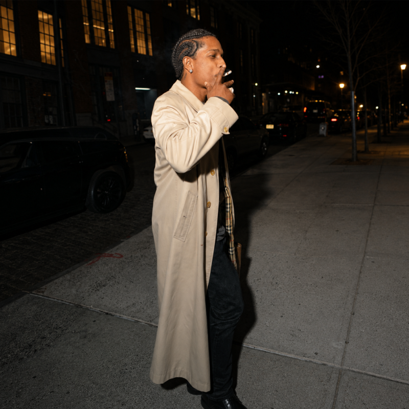 Birthday Celebration 2026 A$AP Rocky Long Coat street style