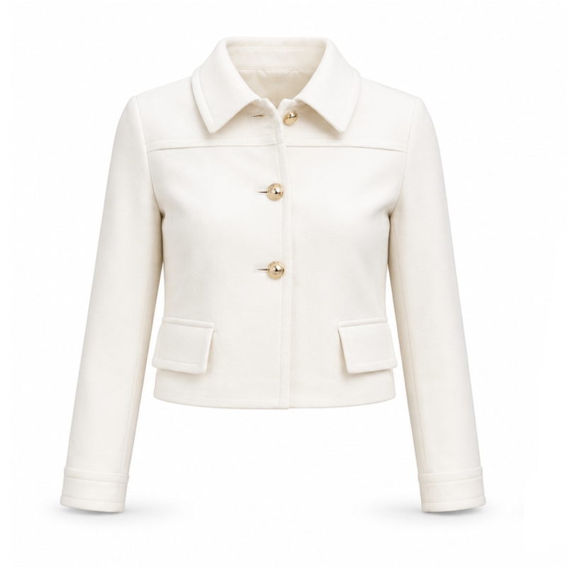 Airbus Defence and Space 2026 Sophie White Jacket model style