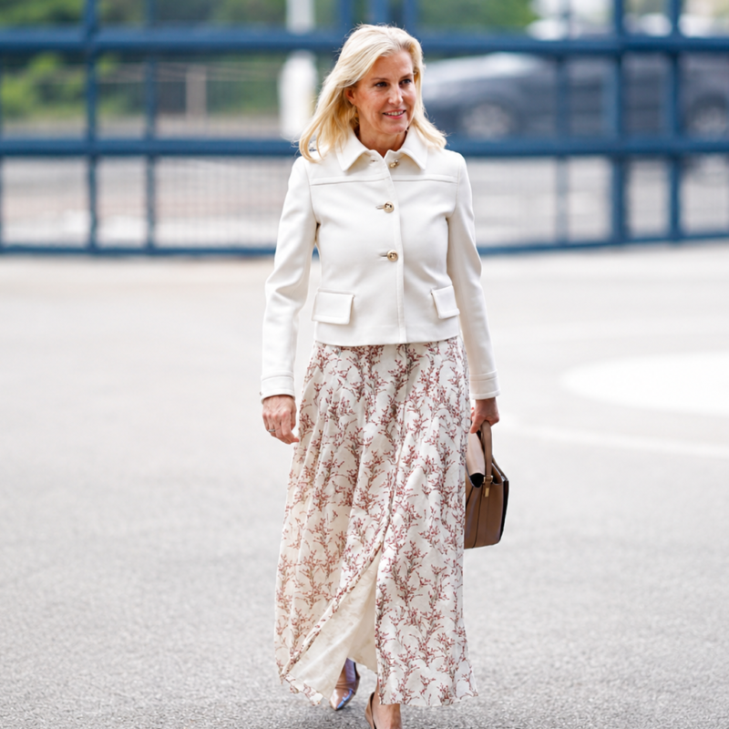 Airbus Defence and Space 2026 Sophie White Jacket street style