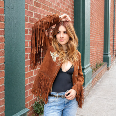 Aya Cash Fringe Jacket front view