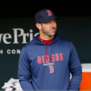 Boston Red Sox Vs Baltimore Orioles Alex Cora Hoodie front view