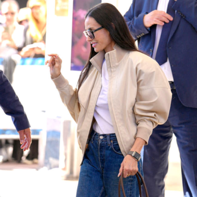 Cannes Film Festival 2026 Demi Moore Jacket front view
