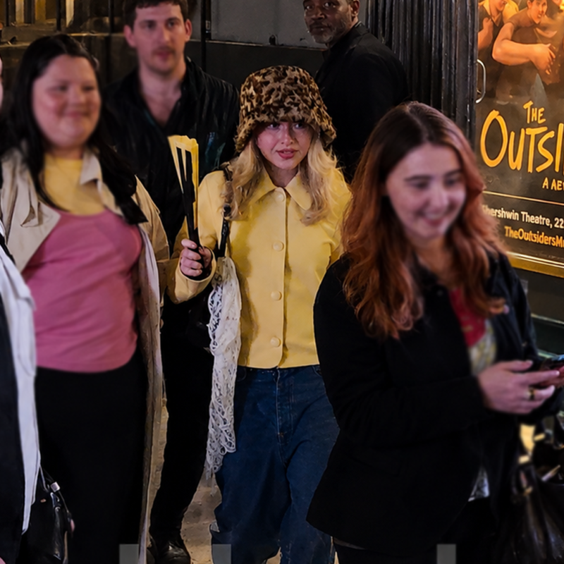 Cats The Jellicle Ball Sabrina Carpenter Yellow Jacket street style
