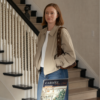 Hacks S05 Ava Daniels Beige Jacket front view