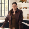 Hacks S05 Megan Stalter Burgundy Jacket front view