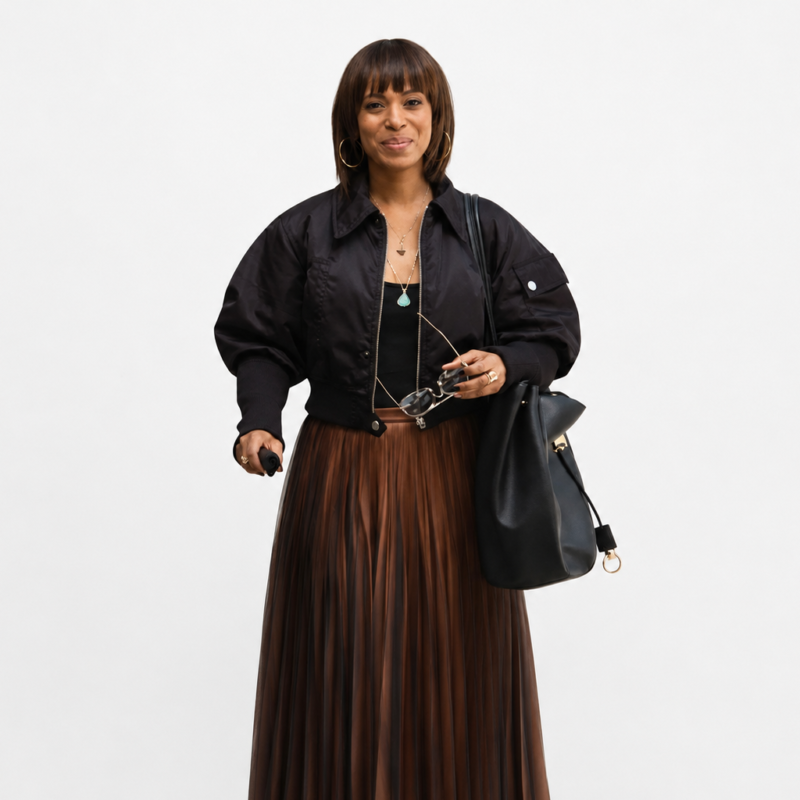 Imperfect Women S01 Kerry Washington Bomber Jacket outfit look