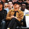 LA Lakers Playoff Game 2026 Leonardo Dicaprio Jacket front view