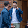 London 2026 Sebastian Stan Denim Jacket front view