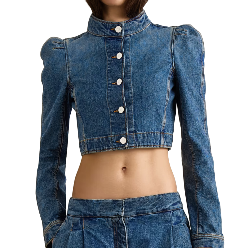 Madrid Naomi Campbell Blue Jacket model style