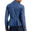 Margoâ€™s Got Money Troubles Shyanne Millet Blue Peplum Jacket fashion wear