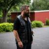 Margoâ€™s Got Money Troubles Nick Offerman Black Vest outfit look