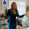 Margoâ€™s Got Money Troubles Shyanne Millet Blue Peplum Jacket front view
