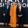 Marty Life Is Short Premiere Kate Hudson Brown Coat front view