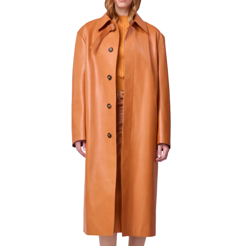 Marty Life Is Short Premiere Kate Hudson Brown Coat model style