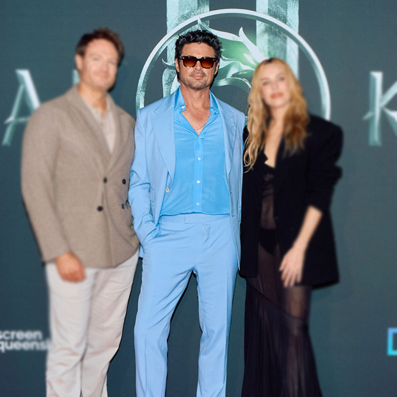Mortal Kombat II Screening Event Karl Urban Blazer model style