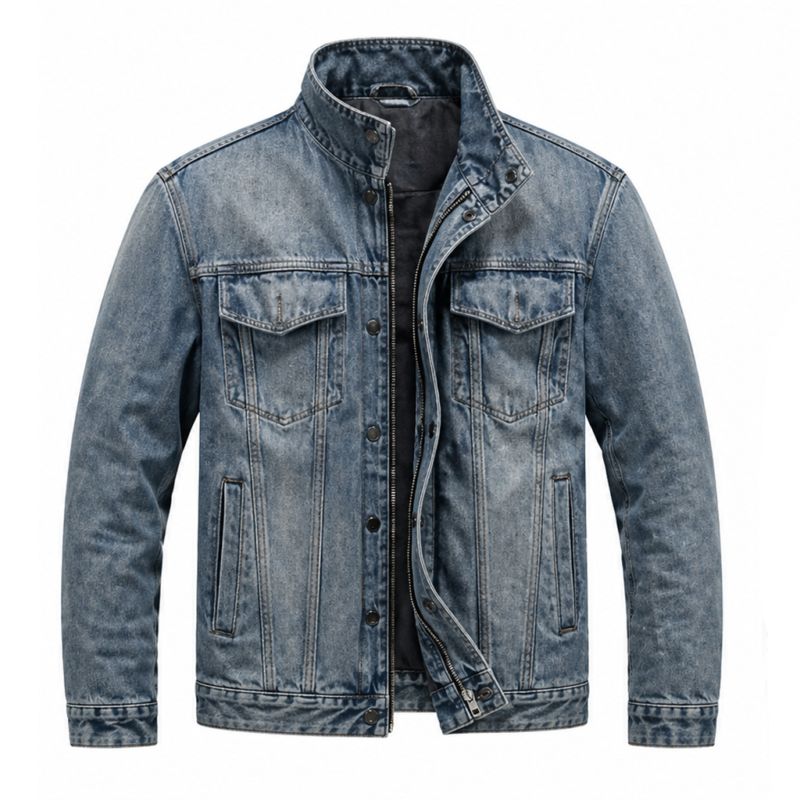 Mutiny 2026 Jason Statham Blue Jacket model style