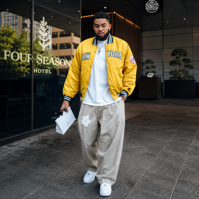 NY Knicks Karl-Anthony Towns Jacket fashion wear