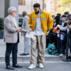 NY Knicks Karl-Anthony Towns Jacket outfit look