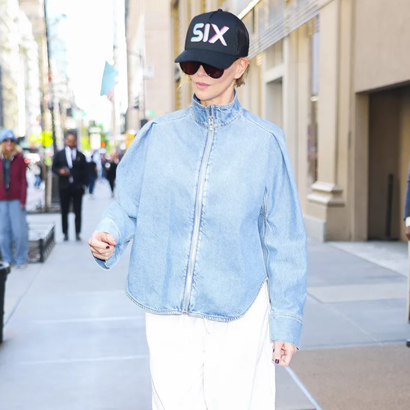 NYC 2026 Charlize Theron Jacket street style
