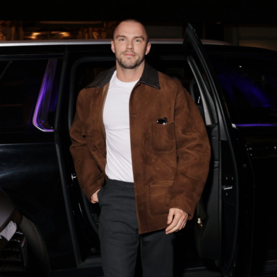 NYC 2026 Nicholas Hoult Jacket front view