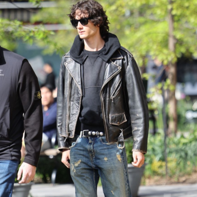 NYC 2026 Sombr Moto Jacket front view