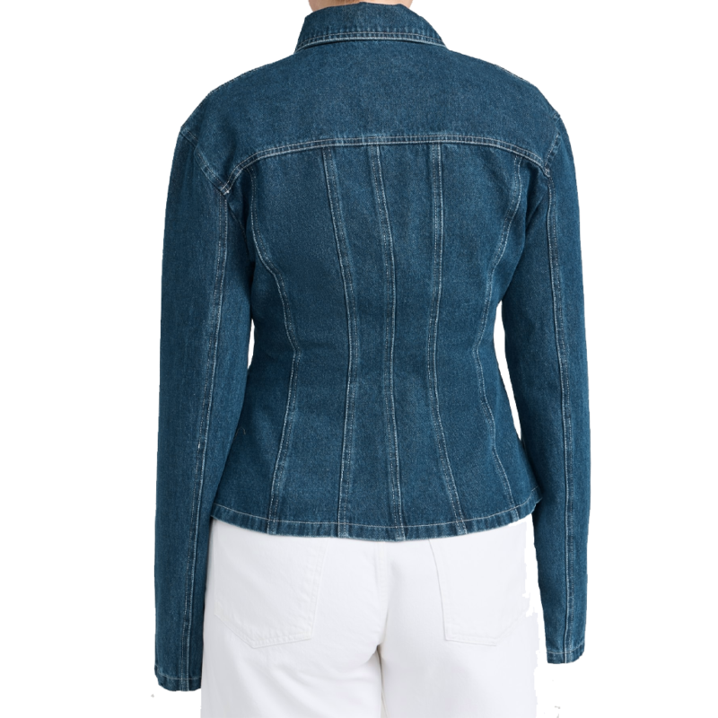 Off Campus Ella Bright Denim Jacket outfit look