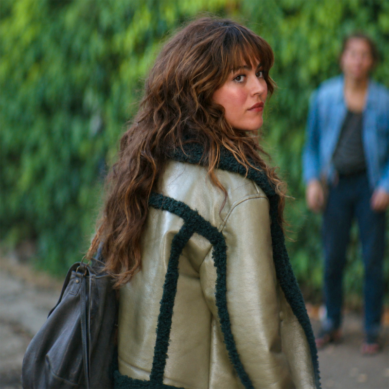 Off Campus S01 Allie Hayes Leather Jacket front view