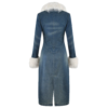 Off Campus S01 Allie Hayes Blue Coat fashion wear