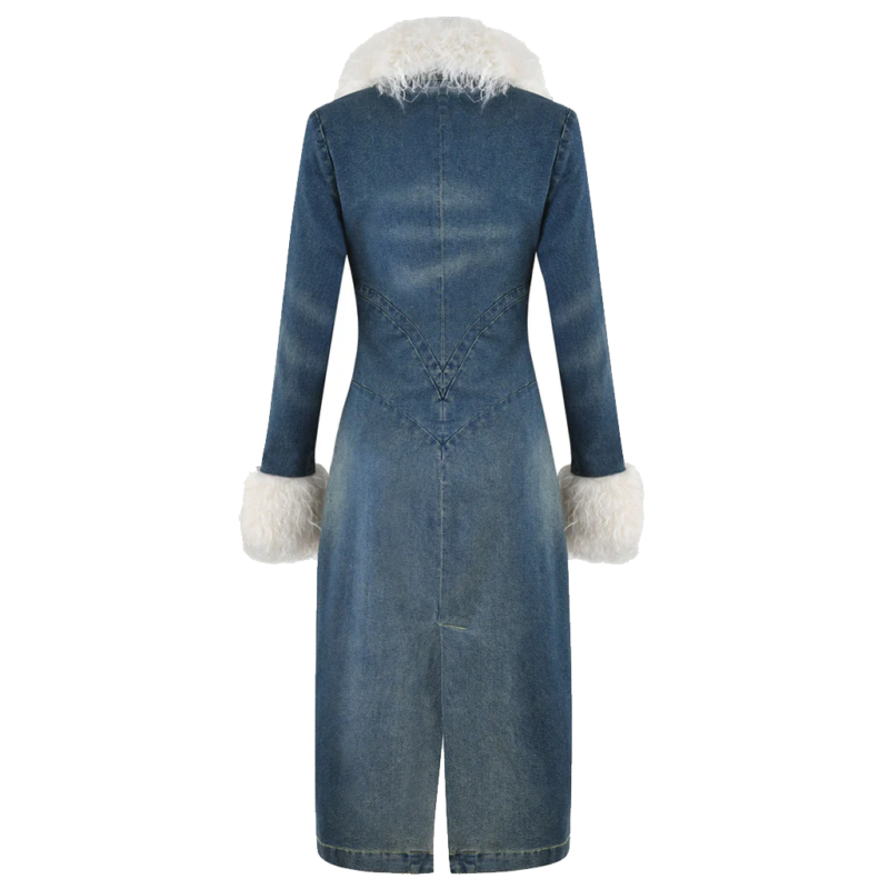 Off Campus S01 Allie Hayes Blue Coat fashion wear