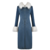 Off Campus S01 Allie Hayes Blue Coat model style